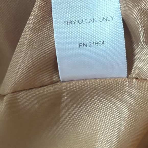 Talbots Tan White Silk Wool Windowpane Plaid Blazer Professional Career Wear - Picture 10 of 10